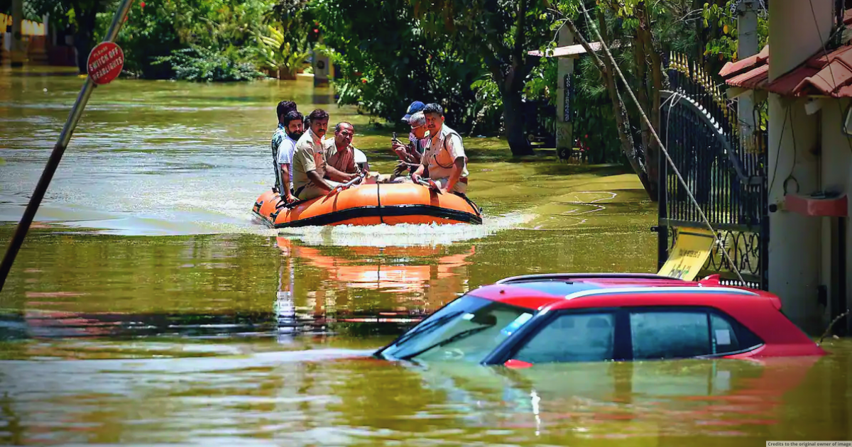 NDRF team deployed to rescue people from inundated residential society in Bengaluru